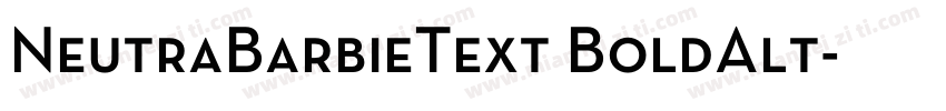 NeutraBarbieText BoldAlt字体转换